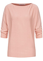 Seventyseven Lifestyle Dames 3/4 Longform Sweater lichtroze