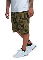 Lowrider Herren Cargo Bermuda Shorts mit Tunnelzug 6-Pockets oliv grn camouflage