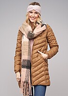 ONLY Damen Longform Steppjacke Stehkragen 2-Pockets toasted coconut braun