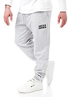 Jack and Jones Herren NOOS Sweathose Jogginghose Logo Print 2-Pockets hellgrau mel.