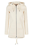 Urban Classics Dames Hooded Sweat Parka 2 zakken wit zand
