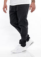 Hailys Herren Slim Fit Jeans Hose 5-Pockets schwarz denim