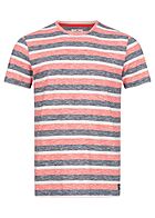 Tom Tailor Herren T-Shirt mit Streifen multicolor rot blau