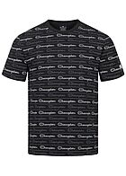 Champion Heren T-Shirt met AOP logo print zwart wit