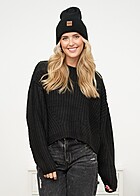 Urban Classics Dames Oversized gebreide trui zwart