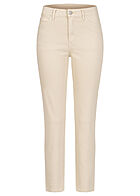 VILA Dames NOOS Jeans Broek met 4 zakken hoge taille beige