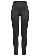 Vero Moda Dames Legging sude look met elastische tailleband zwart