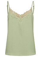 JDY by ONLY Dames NOOS Satijnen top met kant groen