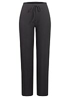 Pieces Dames Textuurstof Broek met trekkoorden zwart