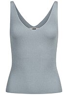 JDY by ONLY Dames NOOS Top met getextureerde stof blauw