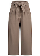 JDY by ONLY Dames NOOS Culotte Broek met riem en 2 zakken grijs