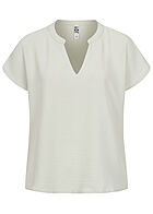 JDY by ONLY Dames T-shirt met V-hals grijs