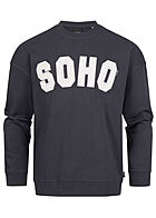 ONLY & SONS Heren Trui met SOHO-patches marineblauw