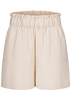 JDY by ONLY Dames Korte broek met elastische tailleband en 2 zakken beige