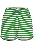 JDY by ONLY Dames Korte broek met 2 zakken en strepen groen