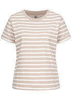 JDY by ONLY Dames T-Shirt met strepen grijs wit