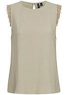 Vero Moda Dames NOOS Top met kant grijs