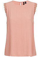 Vero Moda Dames NOOS Top met kant roze