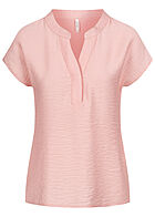 ONLY Dames Viscose Top met V-hals lichtroze