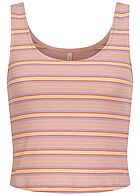 ONLY Dames Korte top met strepen roze