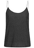 ONLY Dames Top met V-hals en getextureerde stof zwart