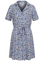 JDY by ONLY Dames Viscose Jurk met V-hals en print blauw