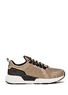 Dockers by Gerli Heren Sneaker van mesh met veters bruin