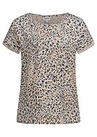 Vero Moda Dames NOOS Blouse Top met all over print bruin