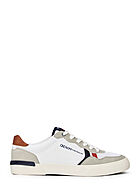 Tom Tailor Heren Sneaker met veters colorblock wit grijs