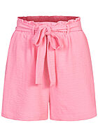ONLY Dames Korte broek met 2 zakken en bindceintuur roze