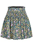 ONLY Dames Minirok met ruches en bloemenprint zwart