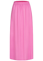 ONLY Dames Lange rok met elastiek in tailleband roze