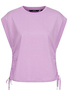 Vero Moda Dames T-shirt met vleugelmouwen en binddetail paars