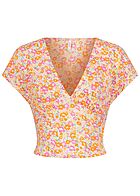 ONLY Dames Top con scollo a V e stampa floreale multicolore