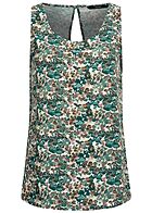Vero Moda Damen Viskose Top mit All Over Print grn
