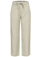 Vero Moda Damen Mid-Waist Culotte Hose mit Tunnelzug 2-Pockets desert sage grn