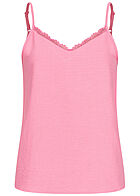 ONLY Damen Spitzen Top mit V-Neck sachet pink
