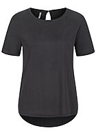 ONLY Damen T-Shirt Top Kurzarm und Rundhals schwarz