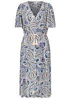 VILA Damen V-Neck Kleid mit All Over Print multicolor