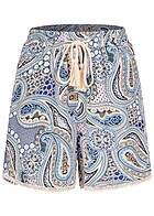 VILA Damen Shorts mit 2-Pockets und Bindedetail All Over Print multicolor