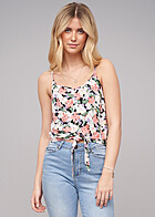 ONLY Dames Viscose Top met knoopdetail zwart