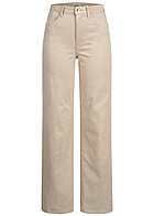 ONLY Dames NOOS High Waist Jeans Broek met 5 zakken beige