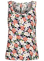 ONLY Dames Viscose Top met tropische print zwart multicolor