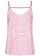ONLY Dames Viscose Top met V-hals en print roze