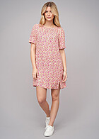 ONLY Dames Viscose Jurk met bloemenprint paars roze