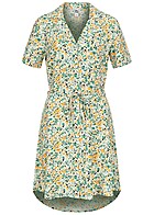 JDY by ONLY Dames Jurk met V-hals en bloemenprint wit groen