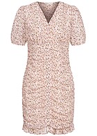 ONLY Dames Mini jurk met V-hals en print multicolor