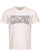 Champion Heren T-shirt met logopatches beige zwart