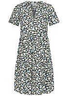 ONLY Dames NOOS Jurk met V-hals en korte mouwen met veelkleurige bloemenprint