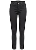 Seventyseven Lifestyle Dames Basic Jeggings Broek met 5 zakken zwart